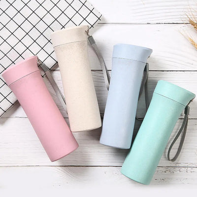 Eco-Smart Wheat Straw Bottle for Students