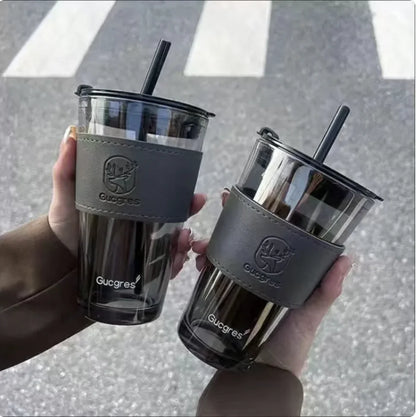 Dual-Layer Insulated Glass Cup