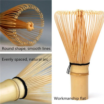 Bamboo Matcha Tea Whisk, 64 Prongs