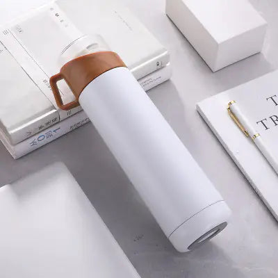 Chic Wood Finish Insulated Travel Cup