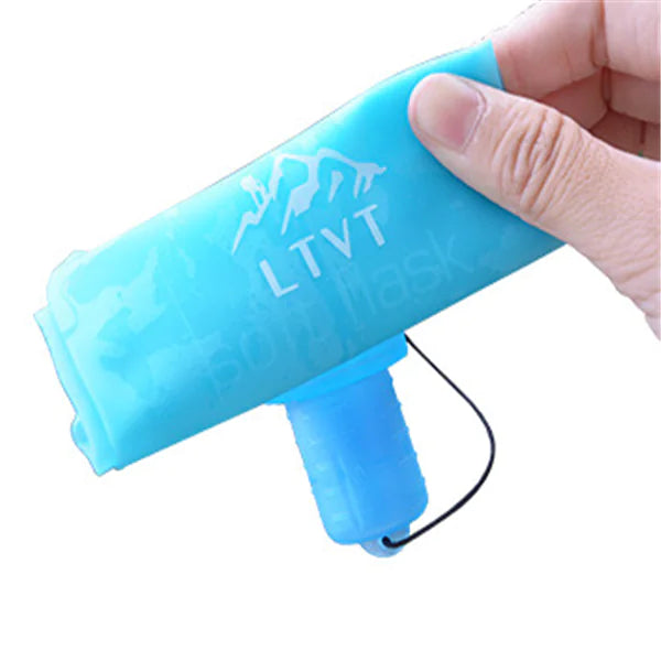 Cyclist's Compact Folding Water Bottle