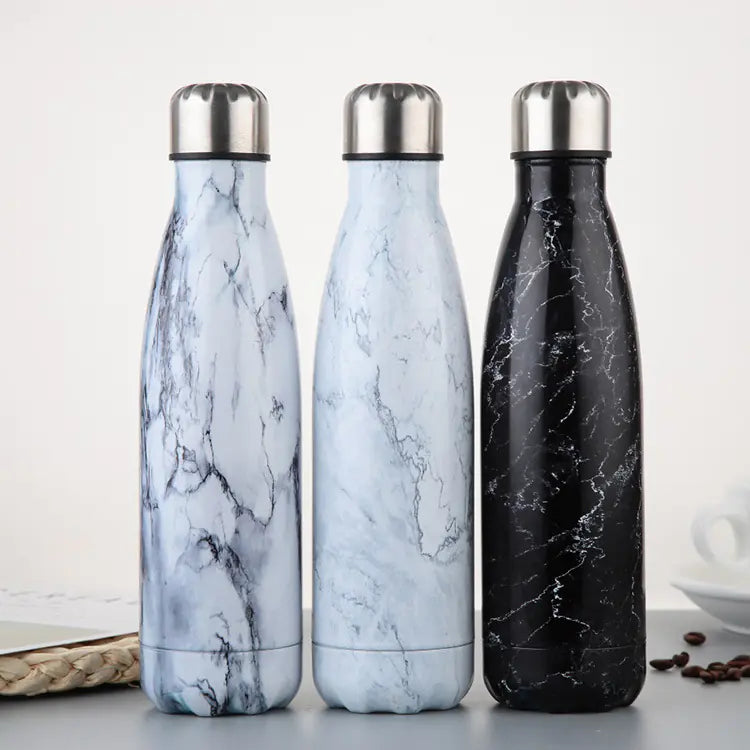 Sleek 304 Stainless Marble Sports Flask