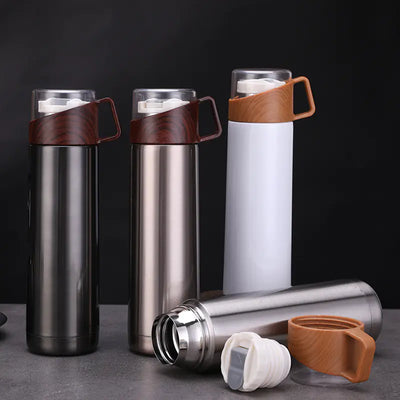 Chic Wood Finish Insulated Travel Cup