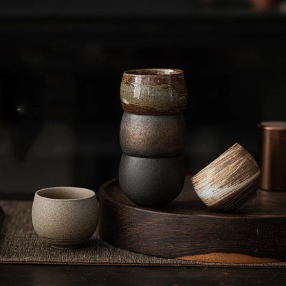 Artisan Japanese Pottery Tea Cup