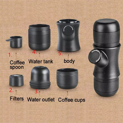 Compact Travel Espresso Maker