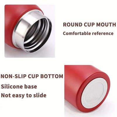 Sleek Stainless Steel Thermal Mug Set
