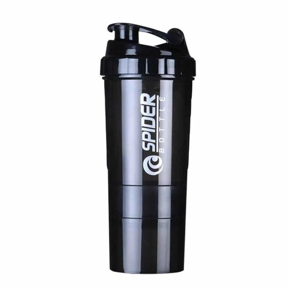 Triple-Layer Fitness Mixer Bottle