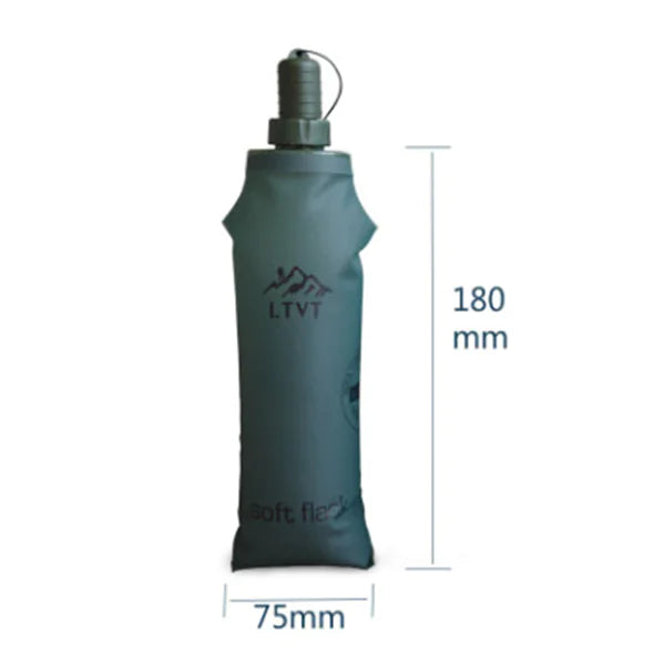 Cyclist's Compact Folding Water Bottle