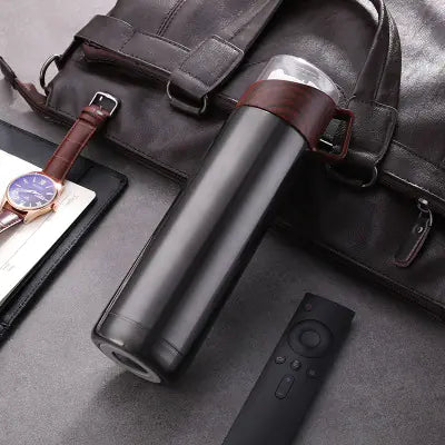Chic Wood Finish Insulated Travel Cup